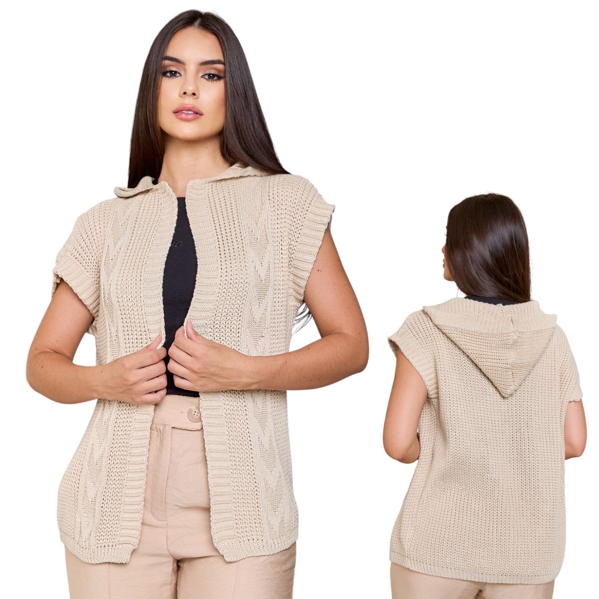 Colete Feminino em Tricot Moderno