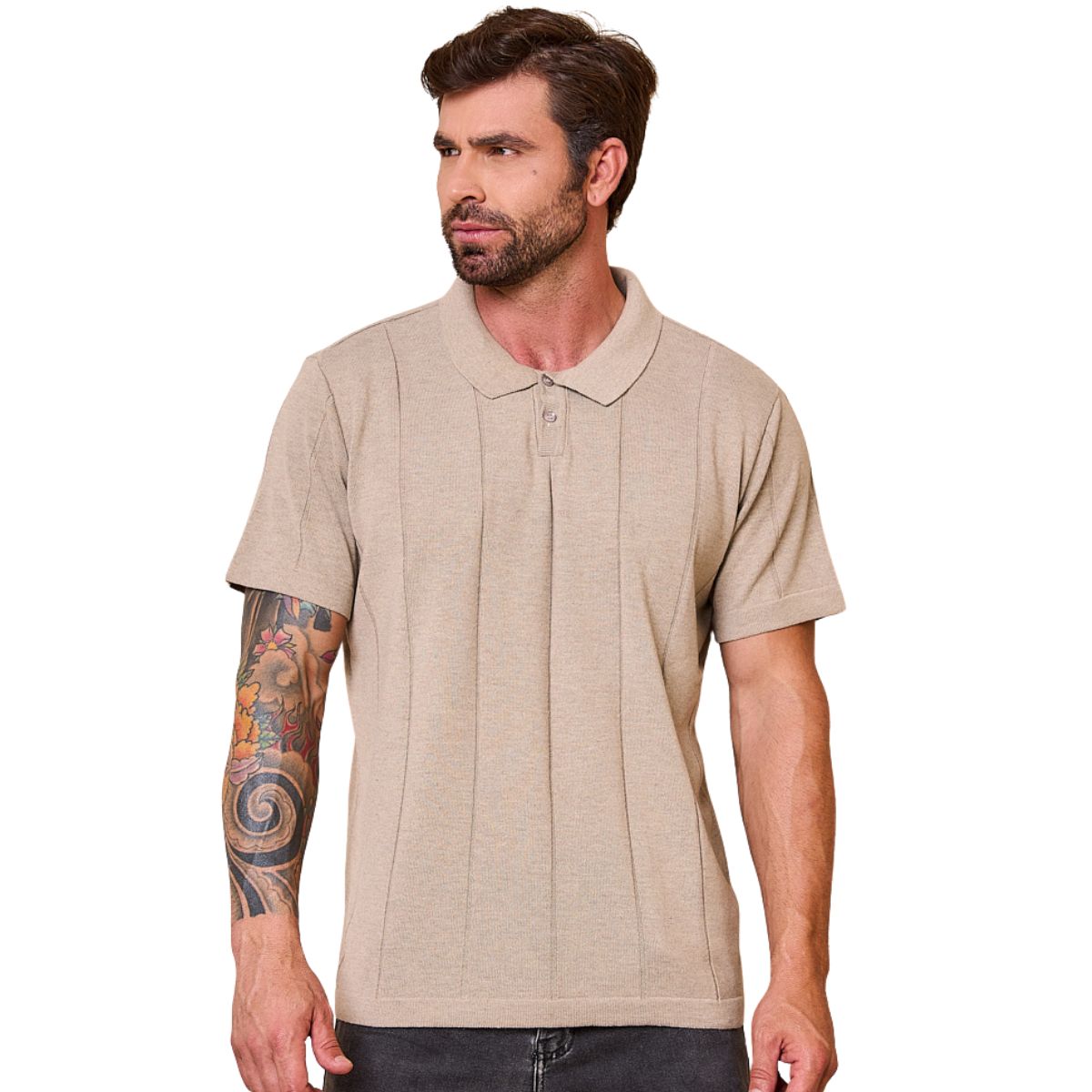 Camiseta Masculina Gola Polo Listra Links