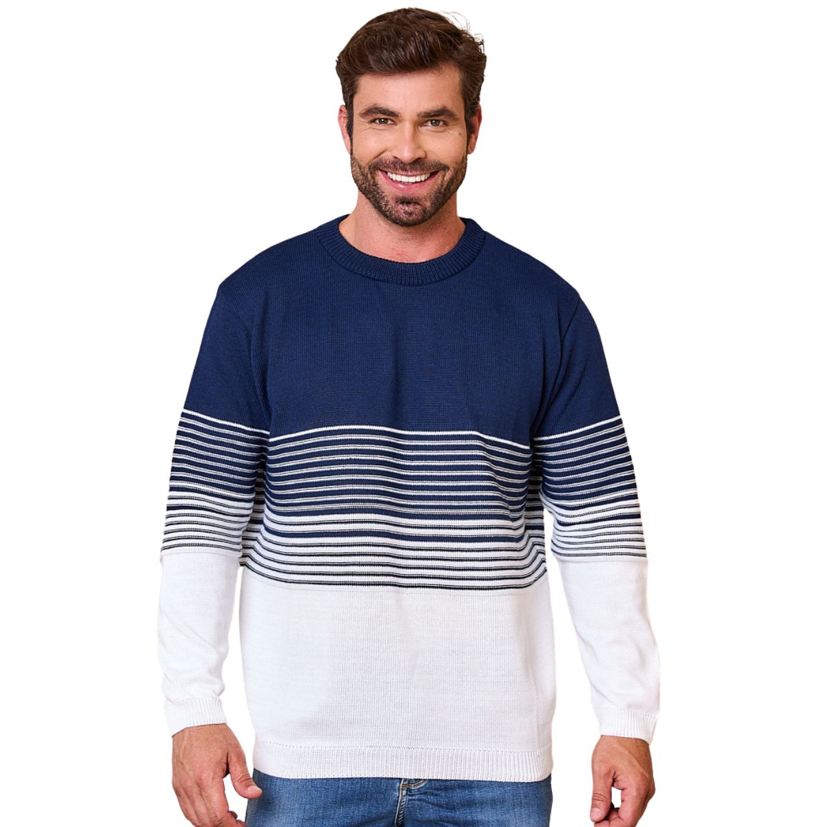 Blusa de Frio Masculina Degrade Gola Careca