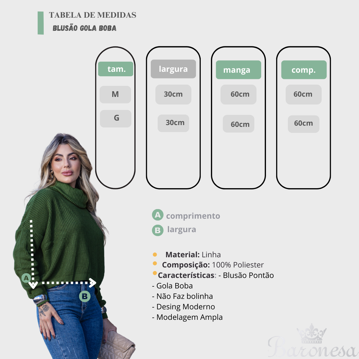 Blusa Feminina Tricot Lã Grossa Ampla De Frio Inverno Quente