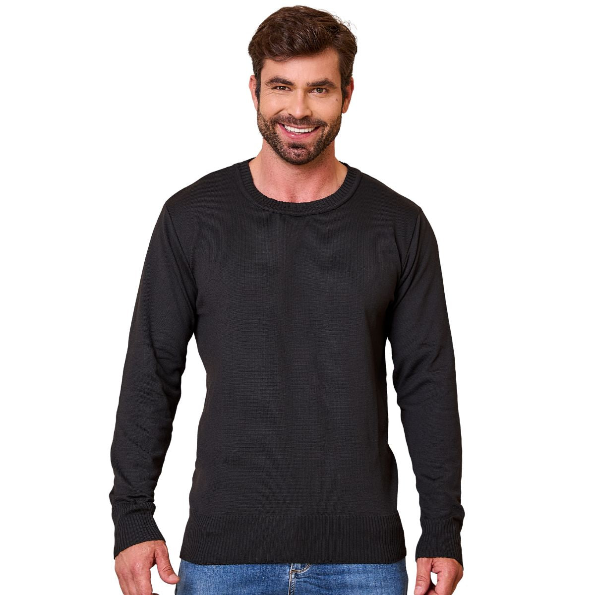 Blusa De Frio Masculina De Tricô Suéter Masculino