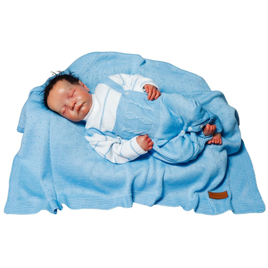 Kit Saida De Maternidade Menina e Menino Tricô Luxo