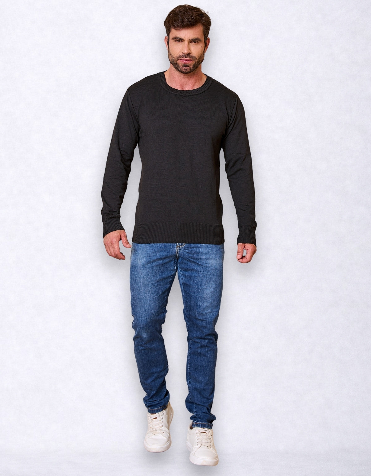 Suéter Masculino Tricot Casual Manga Longa