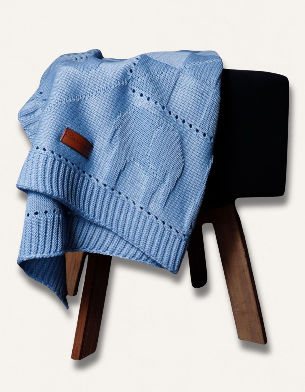 Mantinha de Tricô Bebê Conforto Bichinho