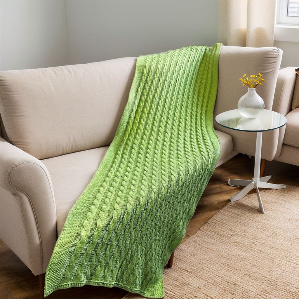 Peseira de Tricot Trança Tiradentes Cama King 260x60 cm