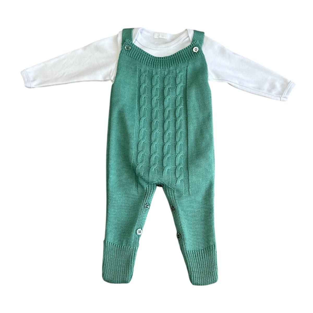 Kit Salopete Luxo com Body Bebe BA1010 + BA1076