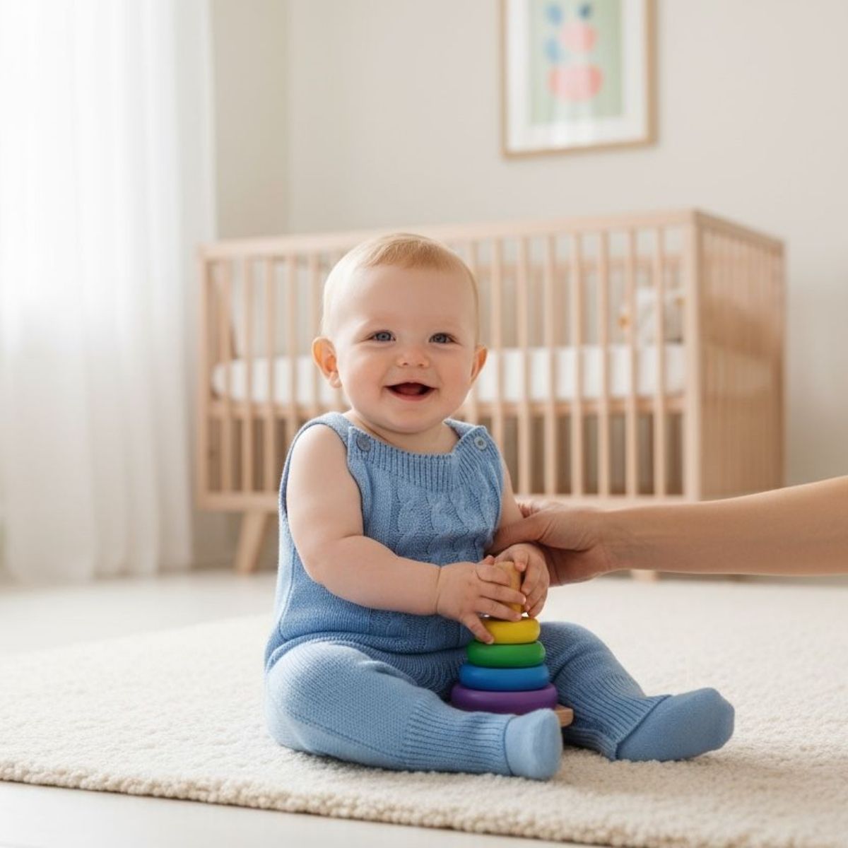 Jardineira Bebê Tricot Macacão Infantil Menina