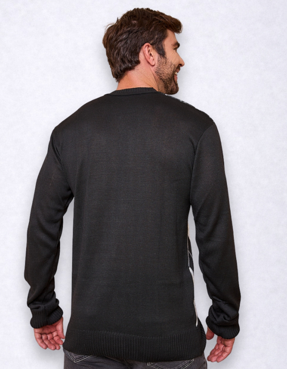 Blusa Masculina Xadrez Tricot Gola V