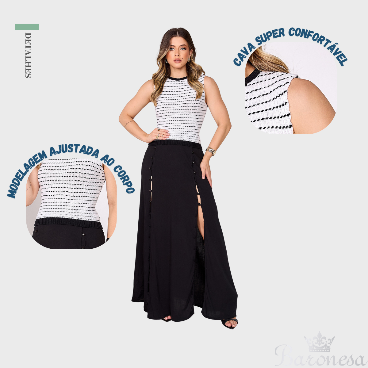 Regata Básica de Verão Listrada