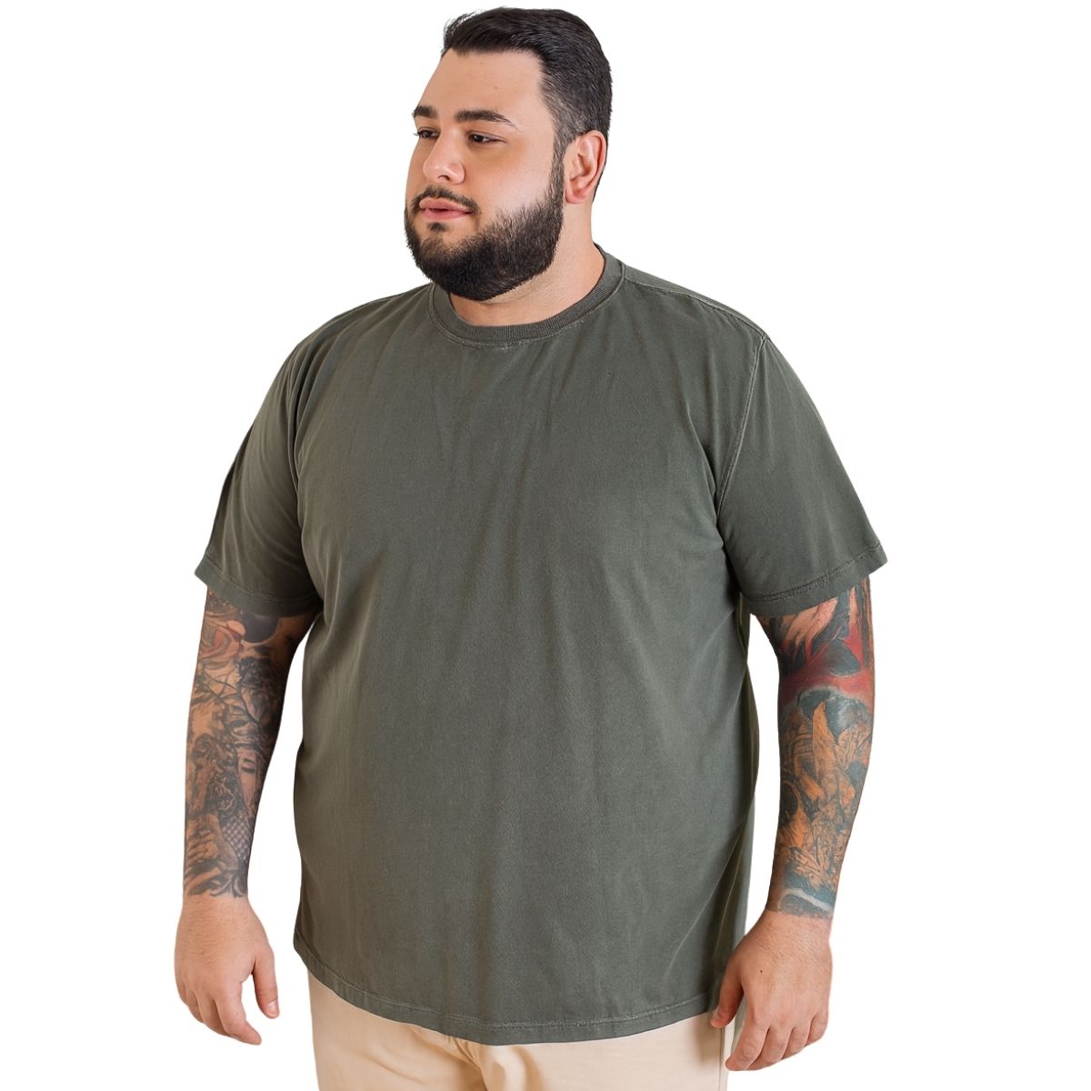 Camiseta Masculina Básica Algodão