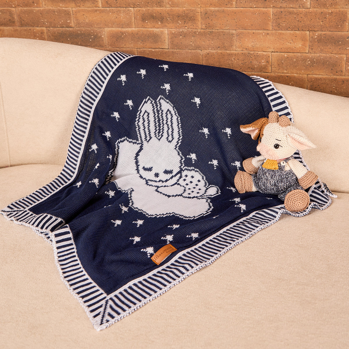 Manta Cobertor Bebê Nana Neném Jacard