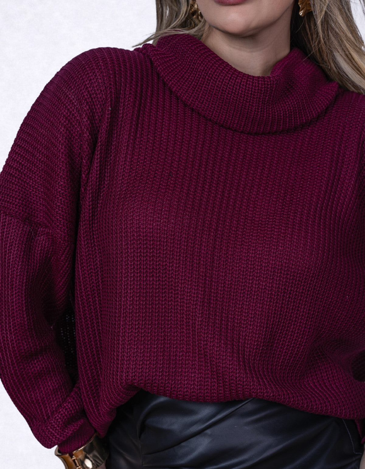 Blusa Feminina Elegante Gola Boba