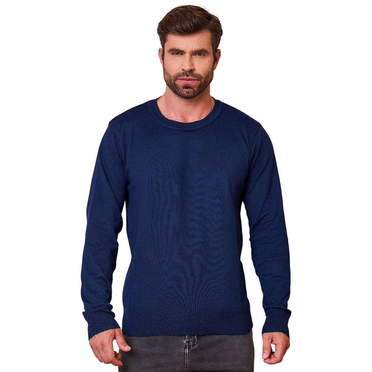 Suéter Masculino Tricot Casual Manga Longa