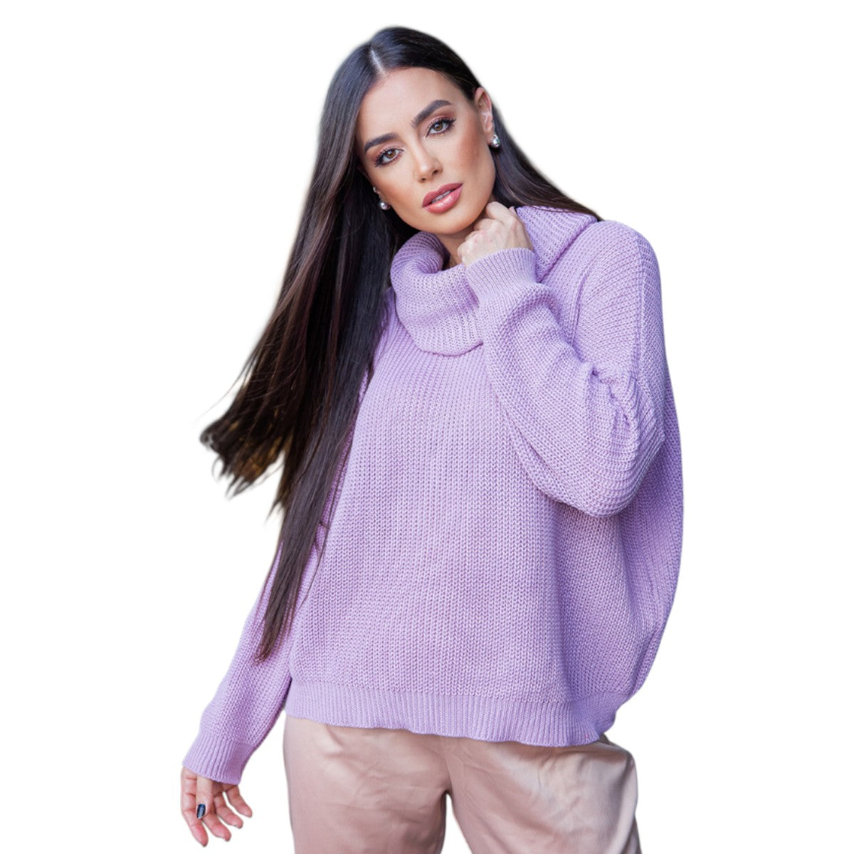 Blusa Feminina Elegante Gola Boba