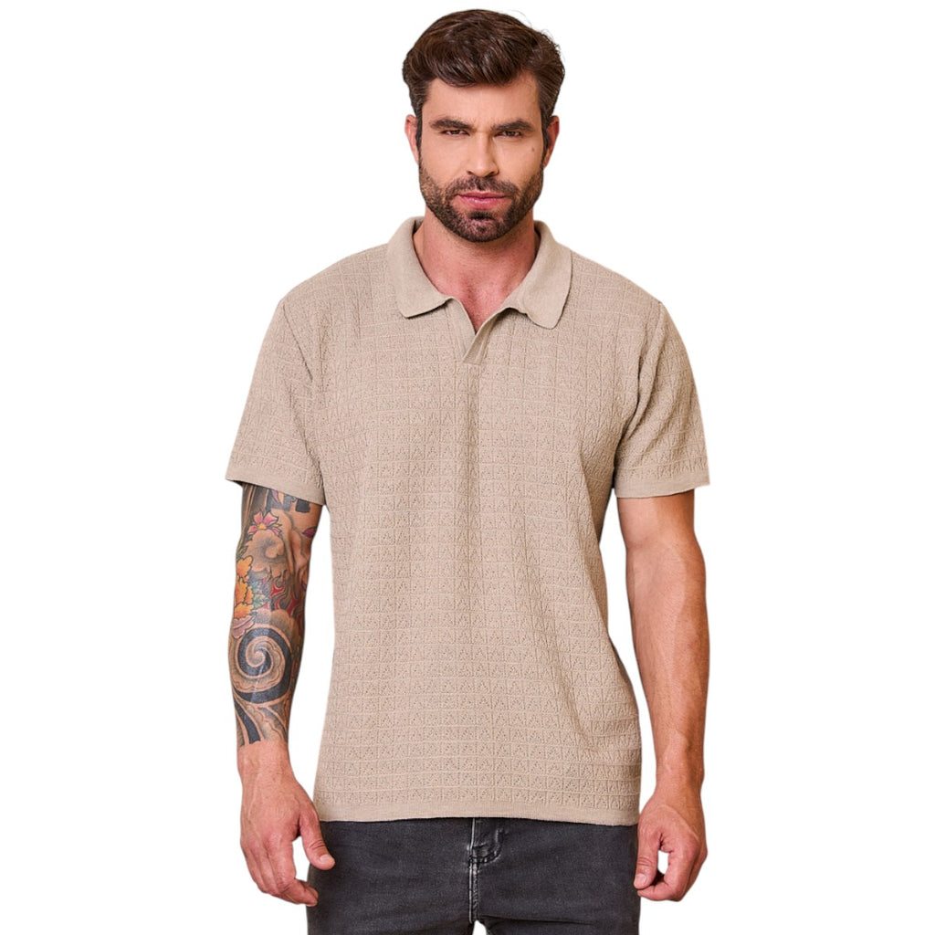 Camiseta Masculina Polo Tricô