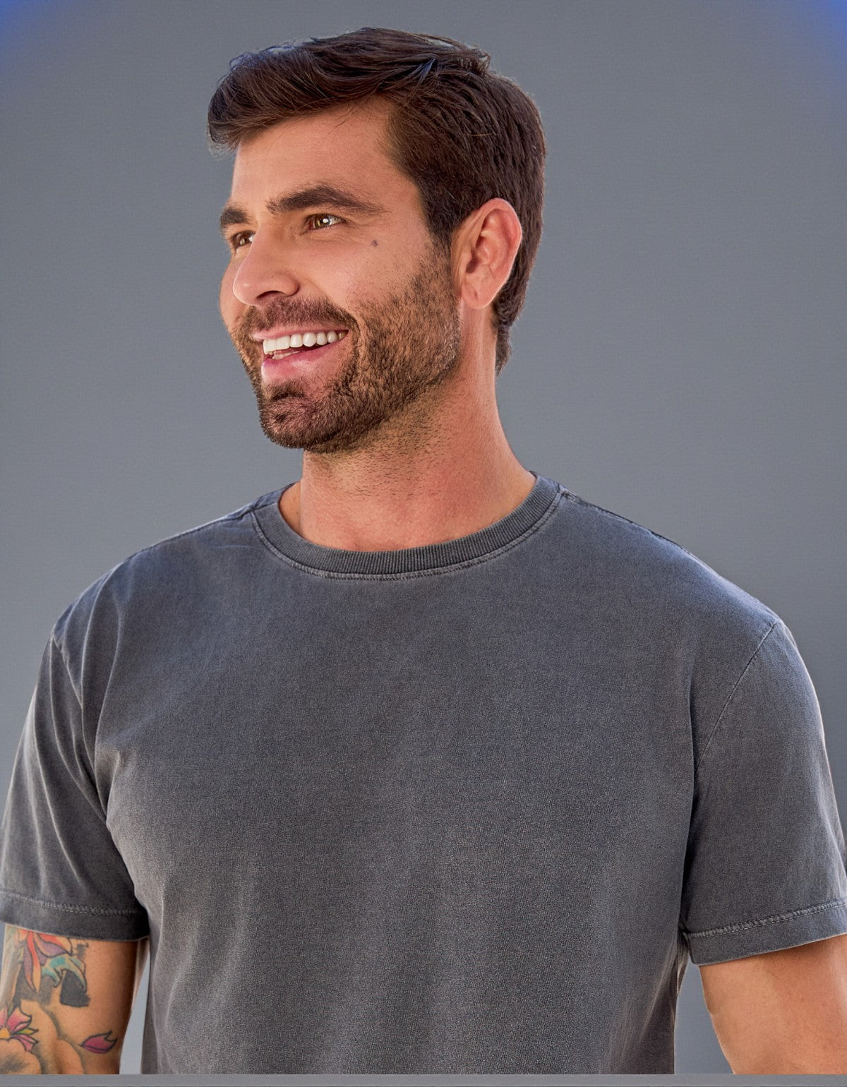 Camiseta Masculina Básica Algodão Estonada