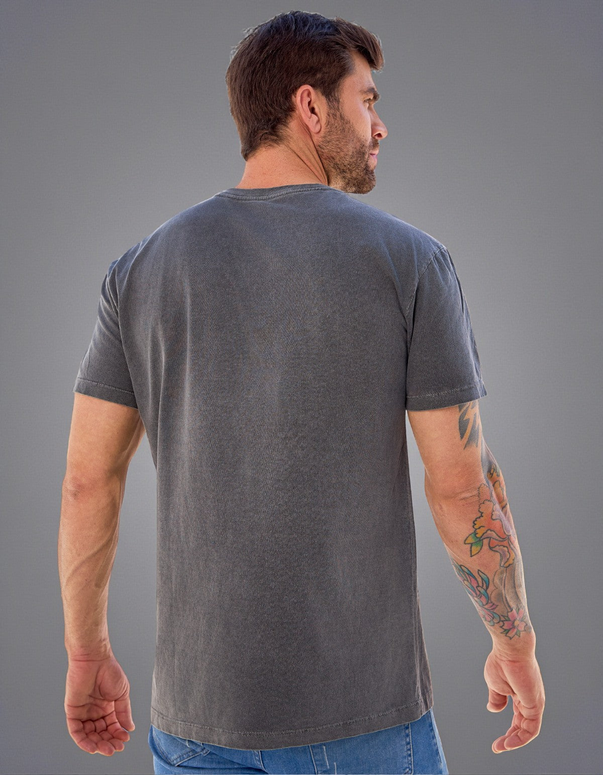 Camiseta Masculina Básica Algodão Estonada