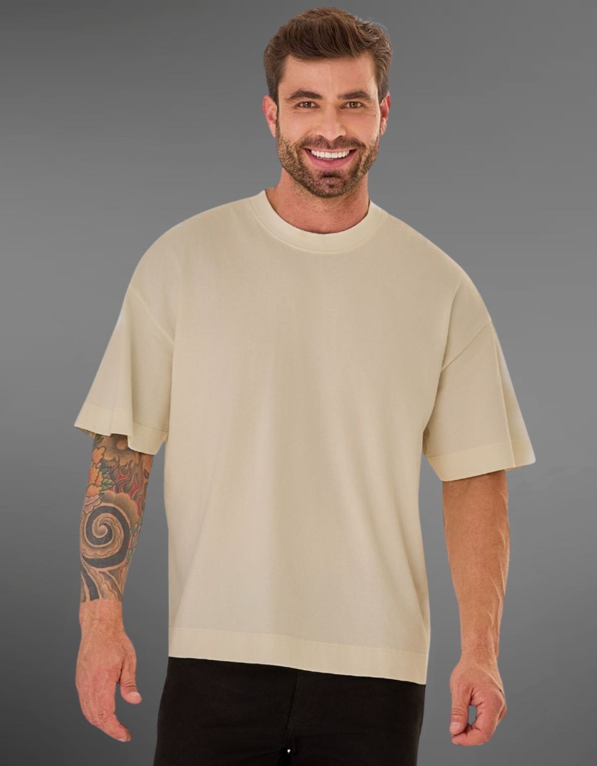 Camiseta Oversized Unissex Boxy Algodão 20.1 Premium