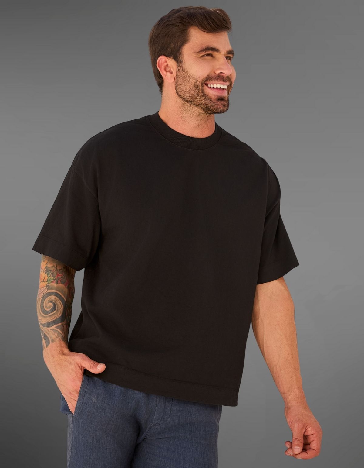 Camiseta Oversized Unissex Boxy Algodão 20.1 Premium