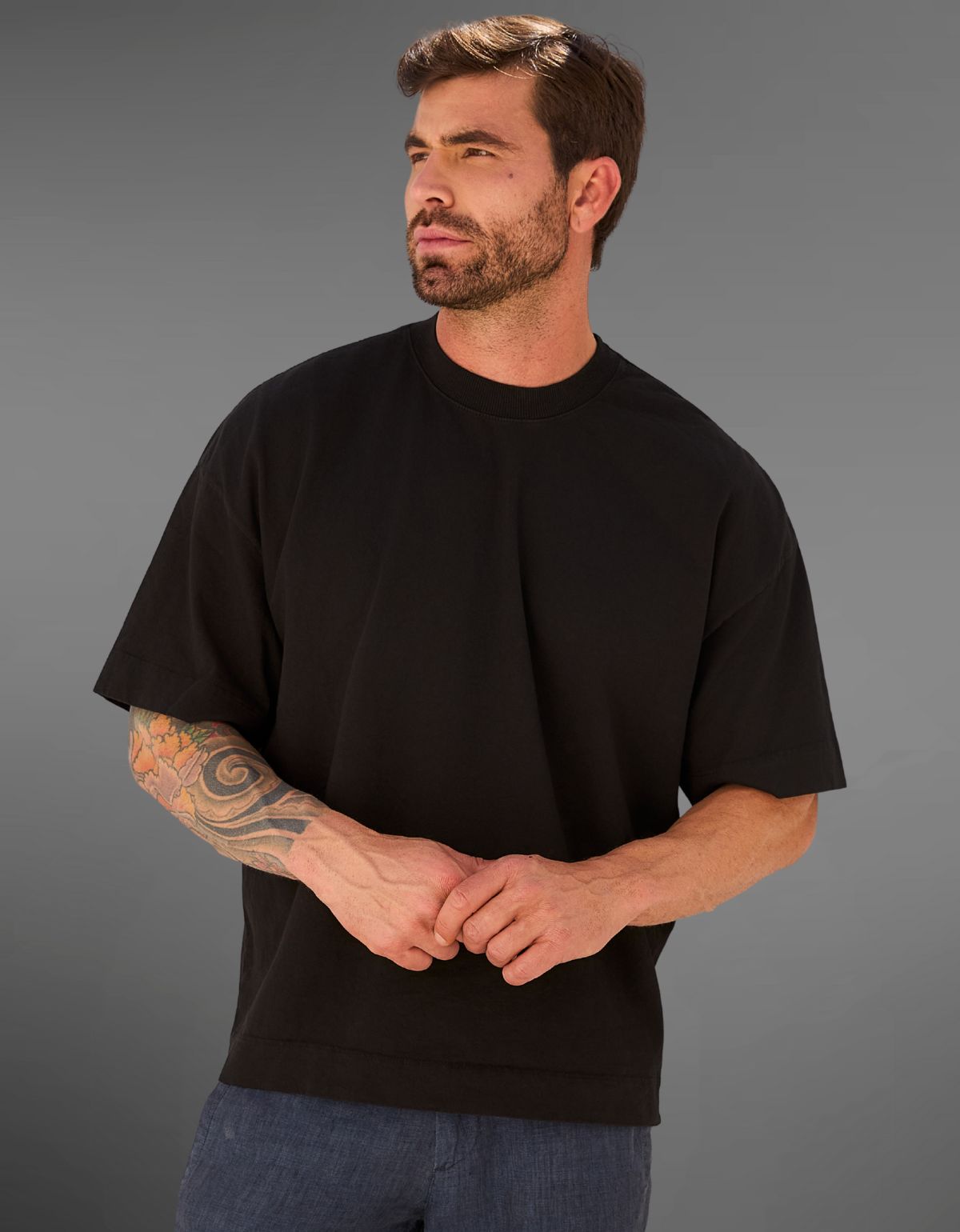 Camiseta Oversized Unissex Boxy Algodão 20.1 Premium