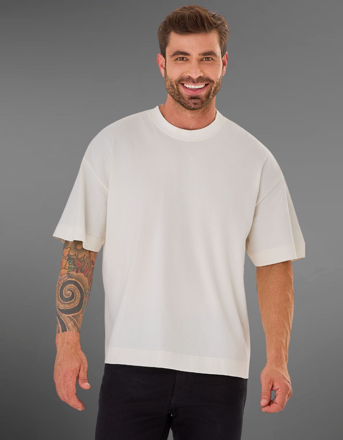 Camiseta Oversized Unissex Boxy Algodão 20.1 Premium