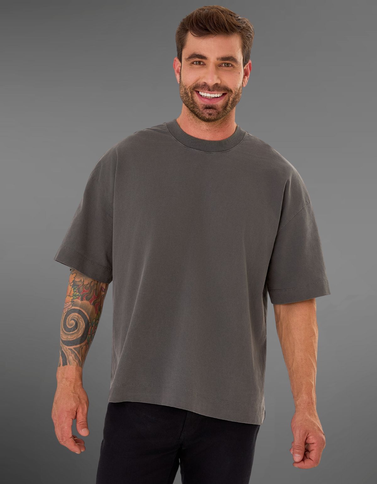 Camiseta Oversized Unissex Boxy Algodão 20.1 Premium