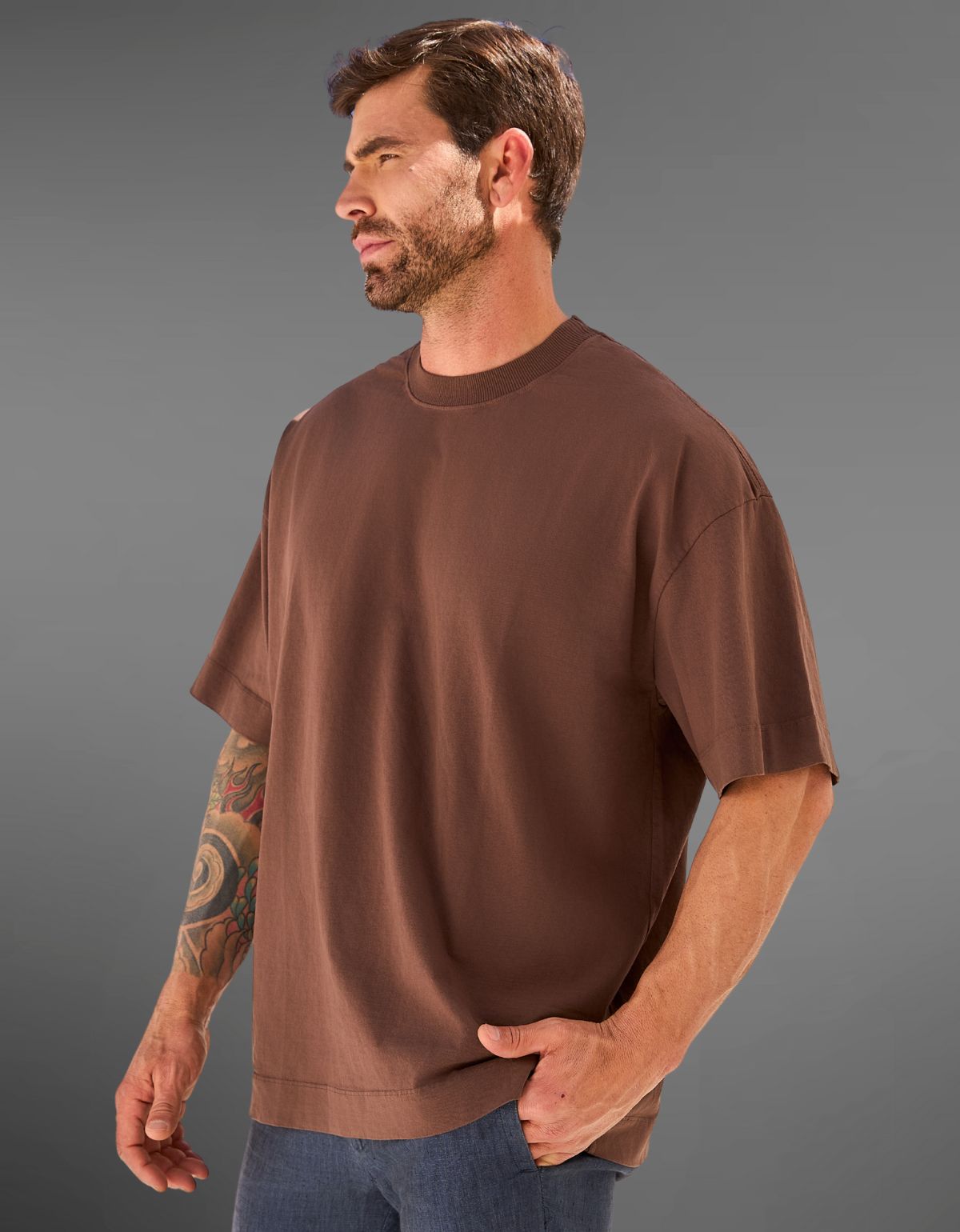 Camiseta Oversized Heavy Premium Algodão 20.1