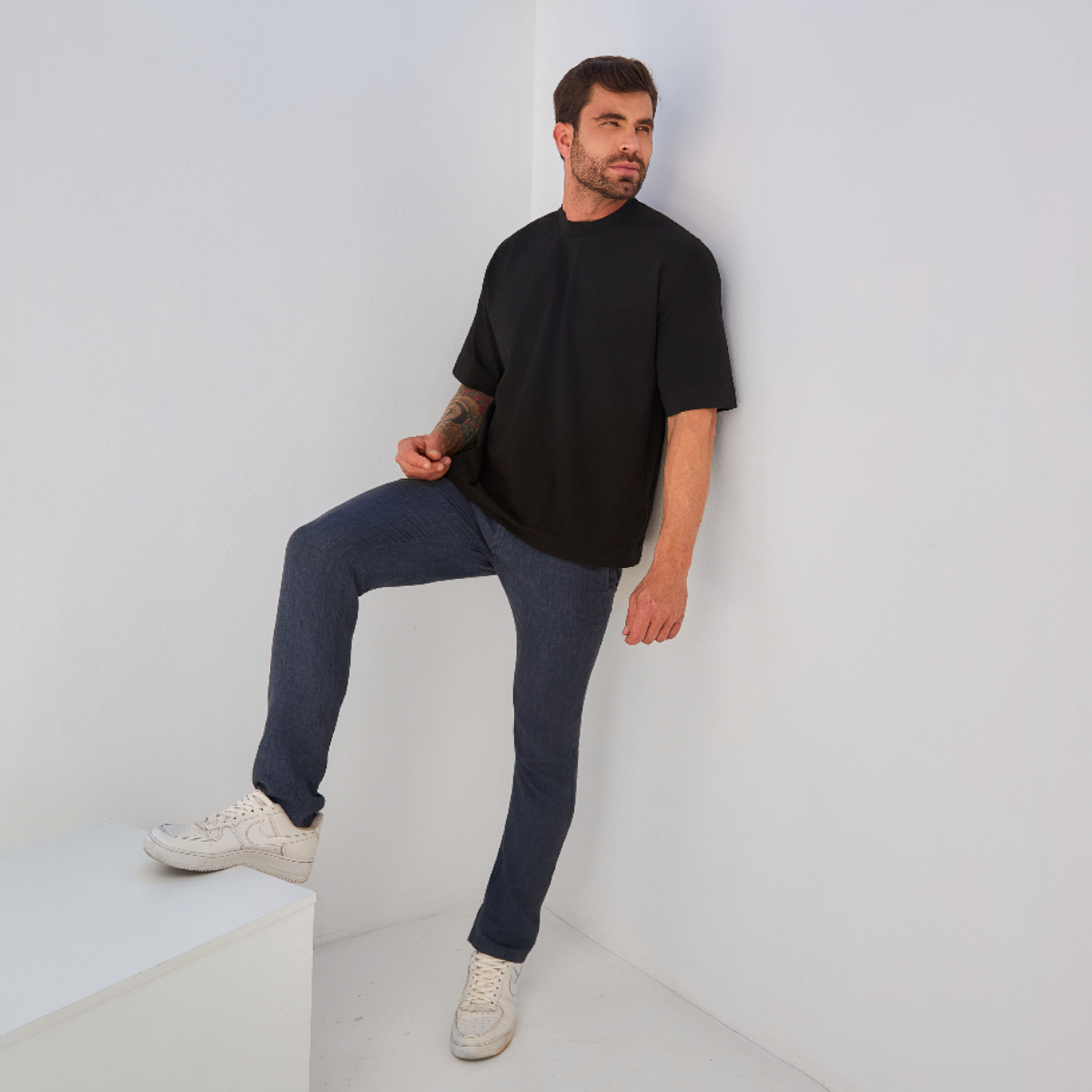 Camiseta Oversized Boxy Algodão 20.1 Premium