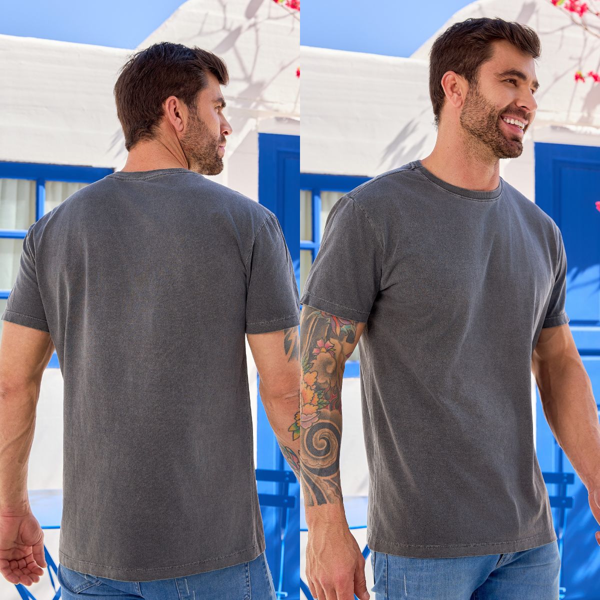 Camiseta Masculina Básica Algodão