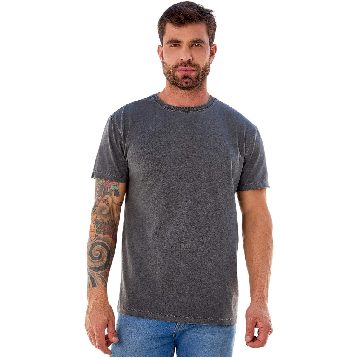 Camiseta Masculina Básica Algodão Estonada