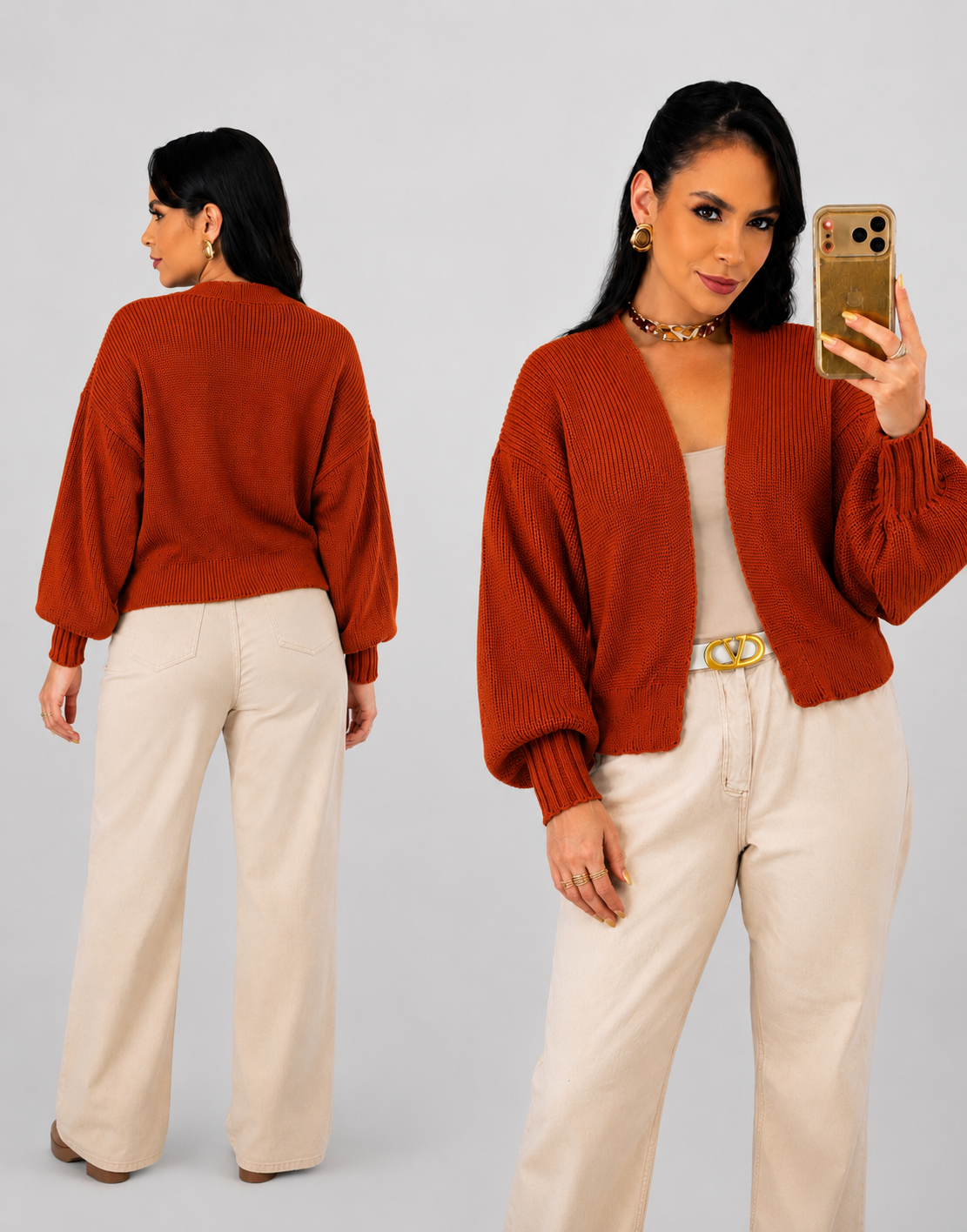 Cardigan Manga Bufante