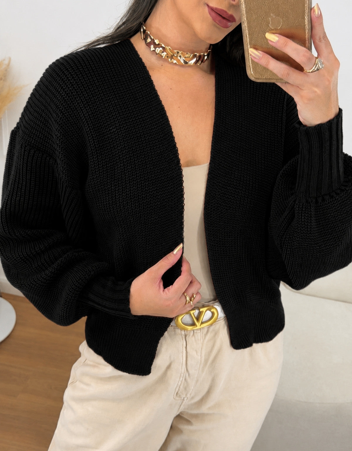 Cardigan Manga Bufante