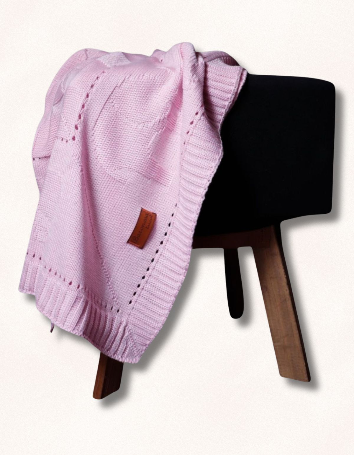 Mantinha de Tricô Bebê Conforto Bichinho