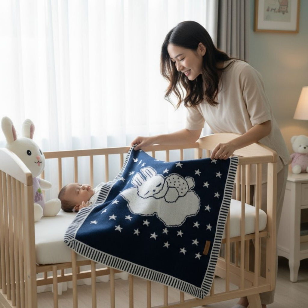 Manta Cobertor Bebê Nana Neném Jacard