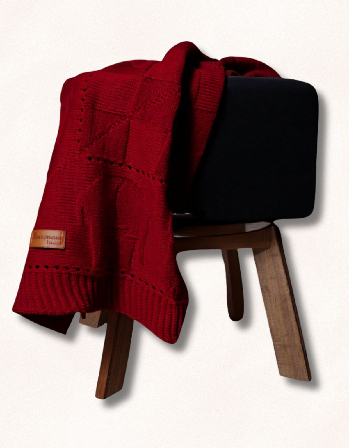 Mantinha de Tricô Bebê Conforto Bichinho