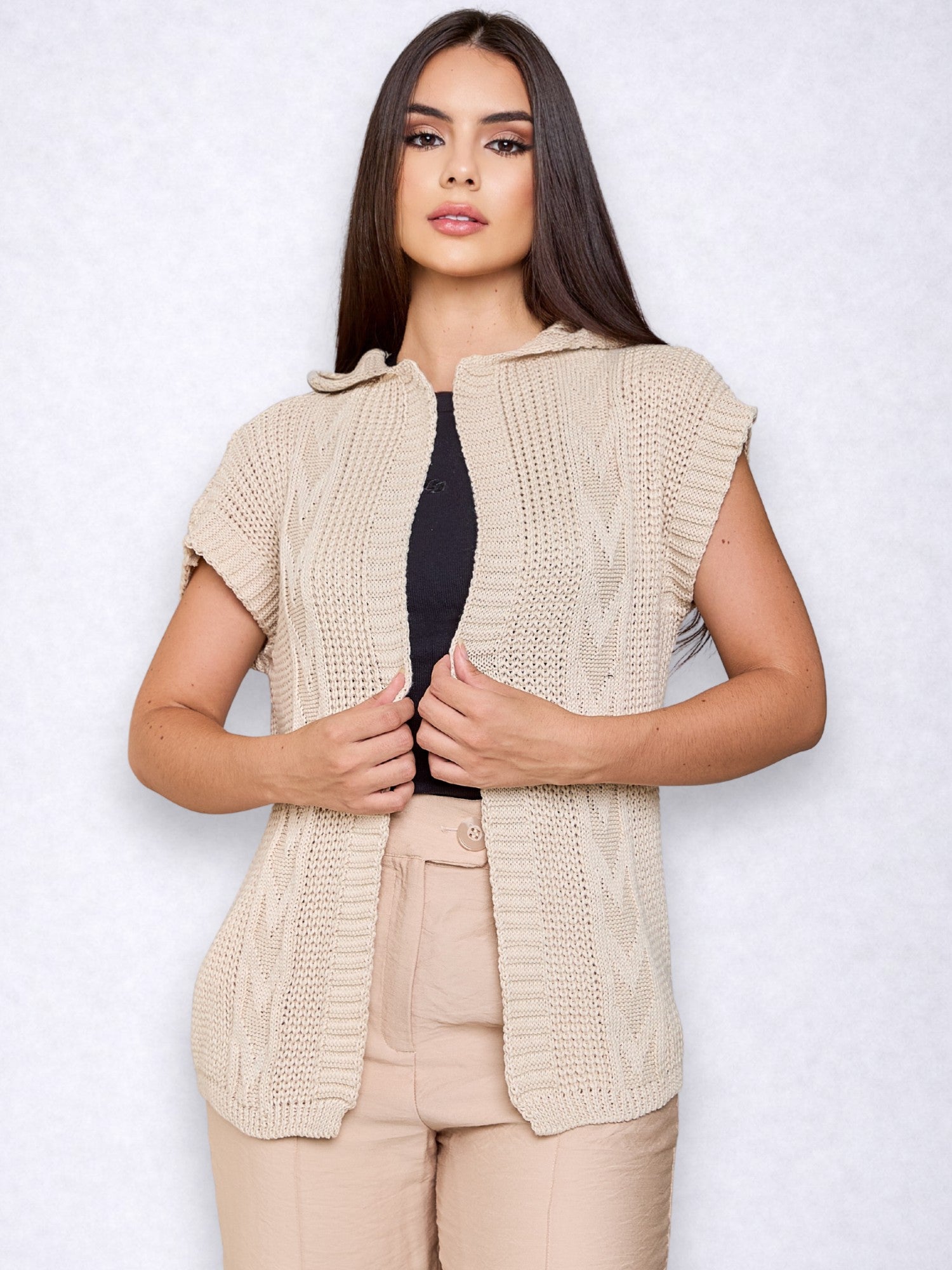 Colete Feminino em Tricot Moderno