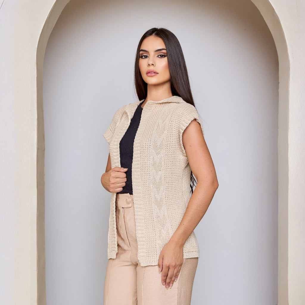 Colete Feminino em Tricot Moderno