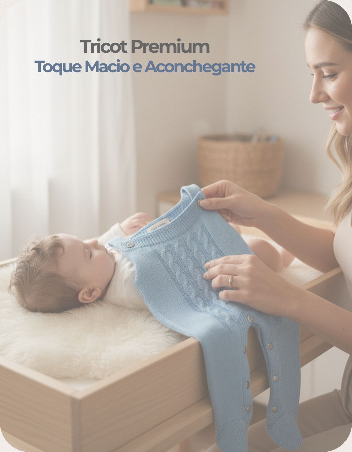 Jardineira Bebê Tricot Macacão Infantil Menina