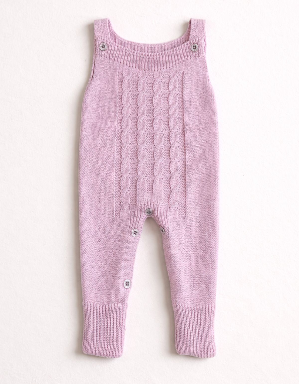 Jardineira Bebê Tricot Macacão Infantil Menina