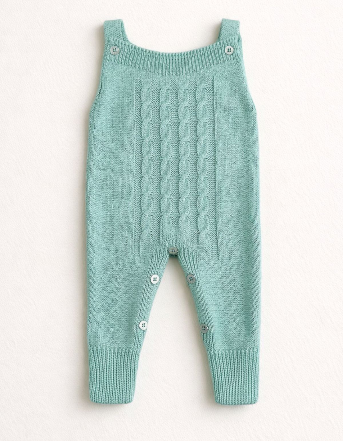 Jardineira Bebê Tricot Macacão Infantil Menina