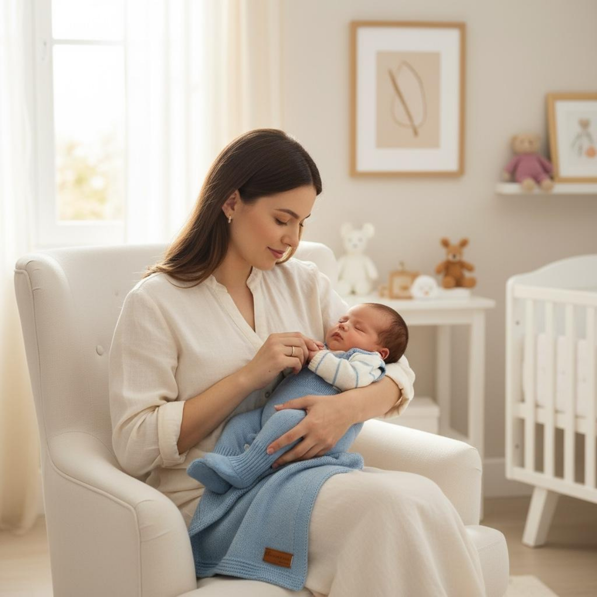 Kit Saida De Maternidade Menina e Menino Tricô Luxo