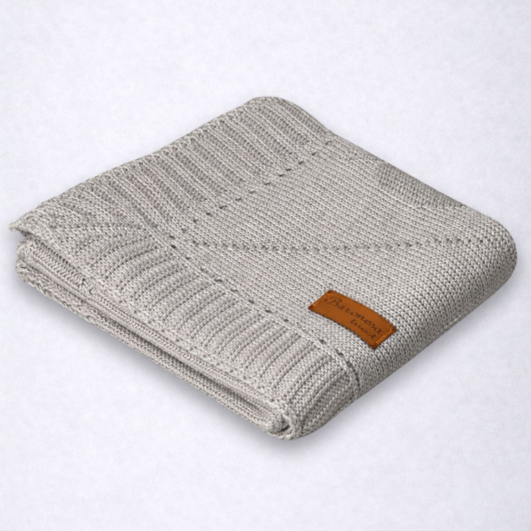 Mantinha de Tricô Bebê Conforto Bichinho