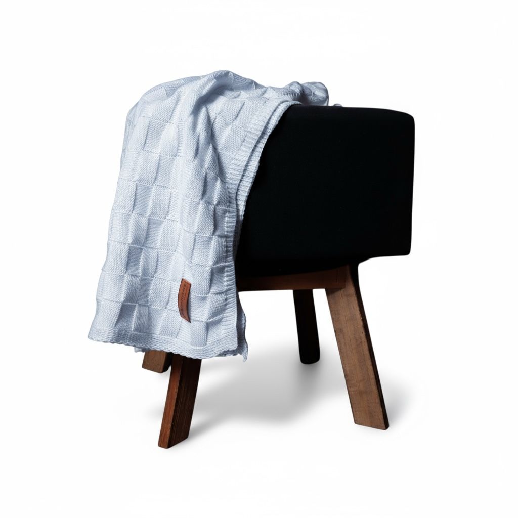 Coberta De Bebê Em Tricô Manta Super Quentinha