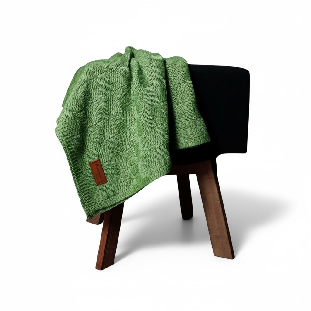 Coberta De Bebê Em Tricô Manta Super Quentinha