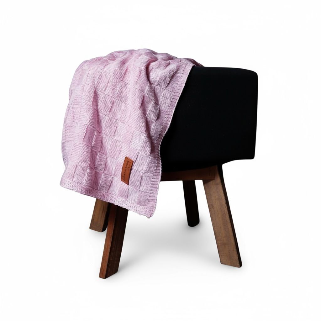 Coberta De Bebê Em Tricô Manta Super Quentinha