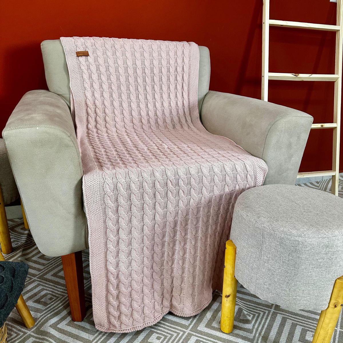 Manta Trança 140cm X 60cm