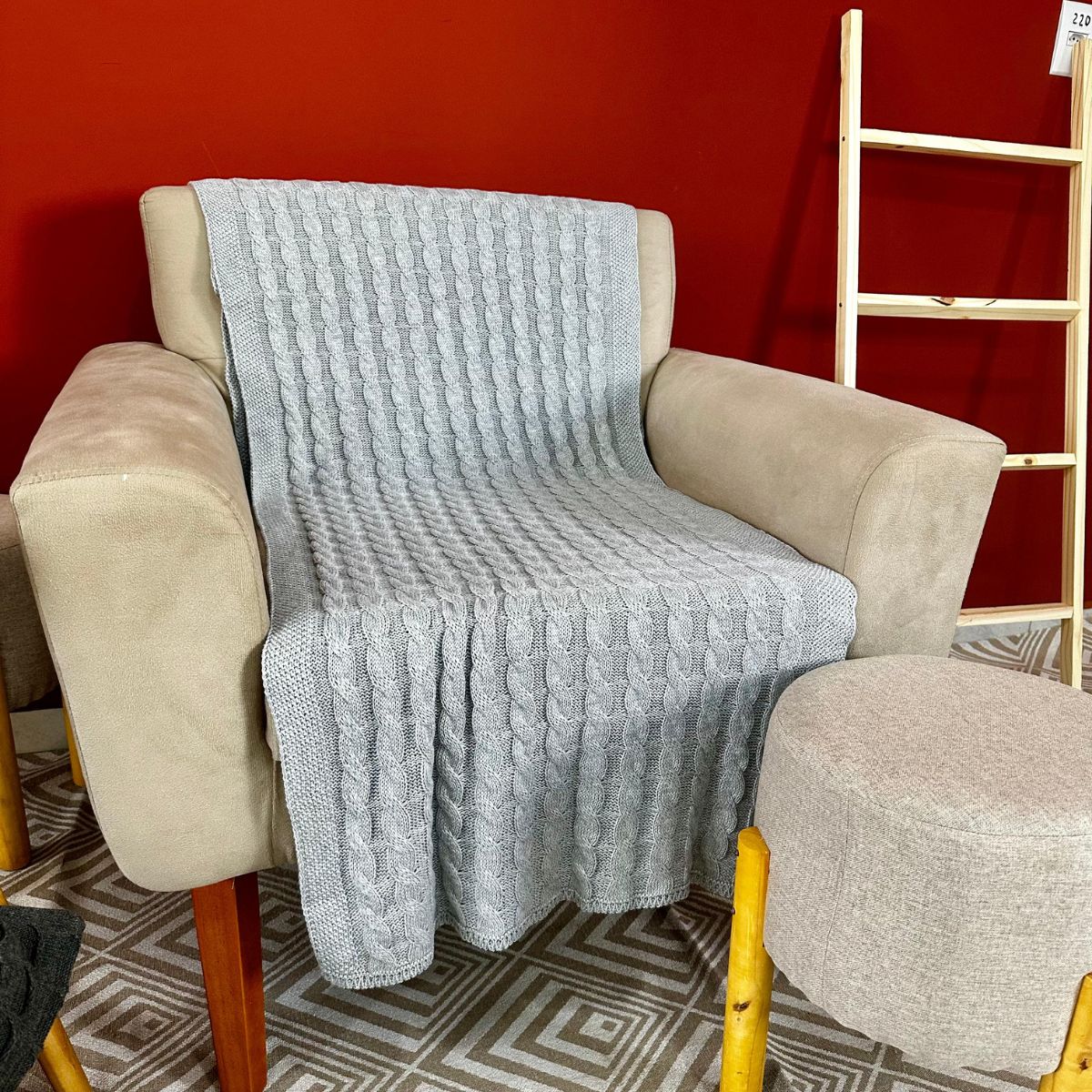 Manta Trança 140cm X 60cm