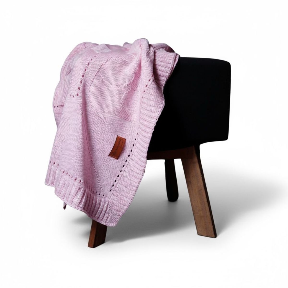 Mantinha de Tricô Bebê Conforto Bichinho