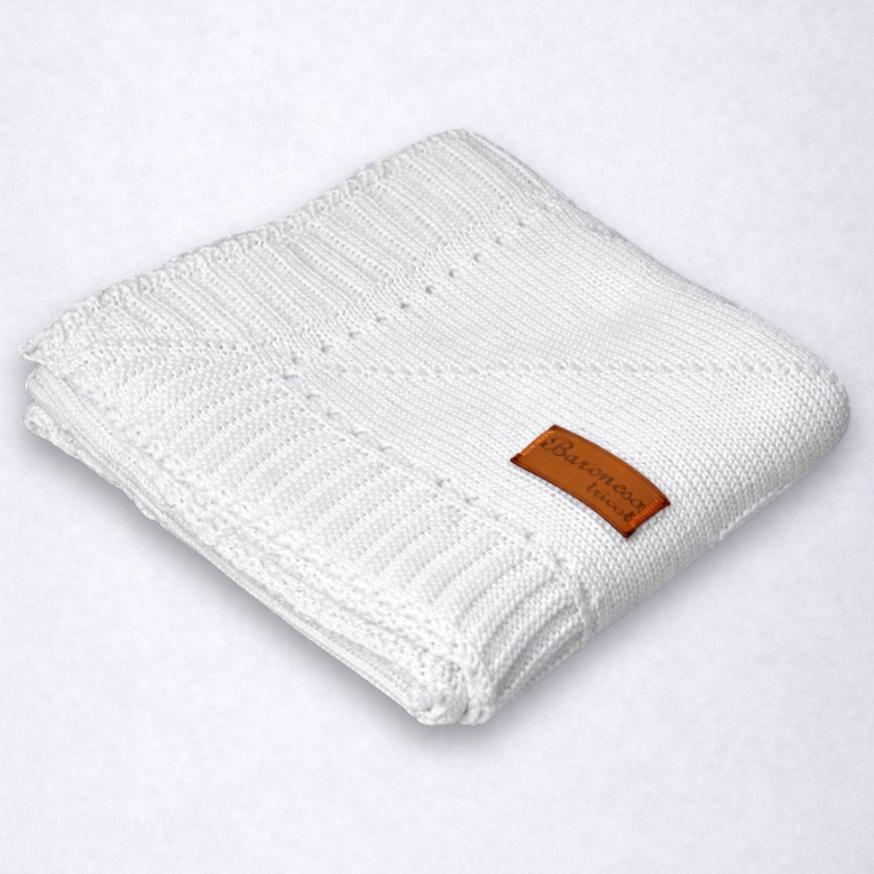 Mantinha de Tricô Bebê Conforto Bichinho