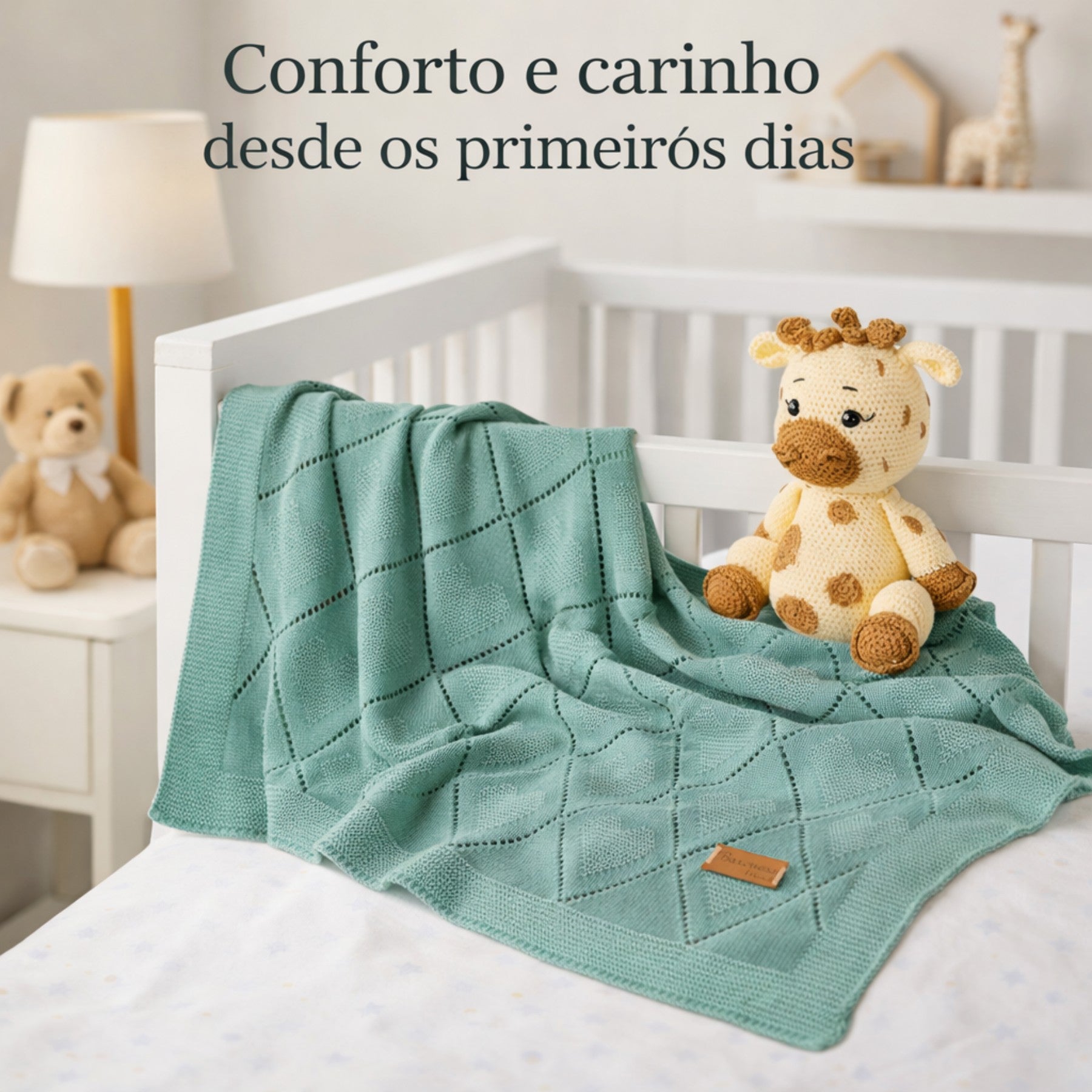 Mantinha de Bebe Coração